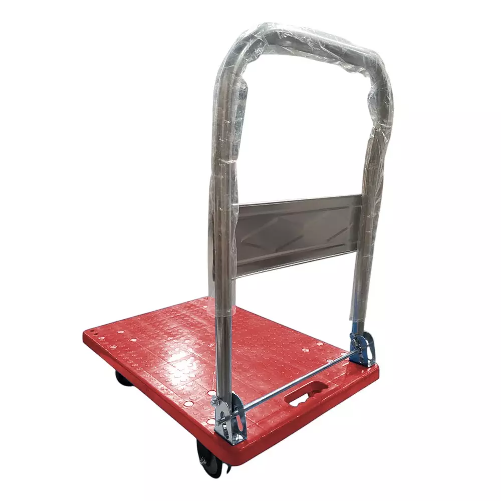 fulcrum-folding-platform-trolley-with-tpr-wheels-plastic-steel-body-150-kg-load-capacity-red