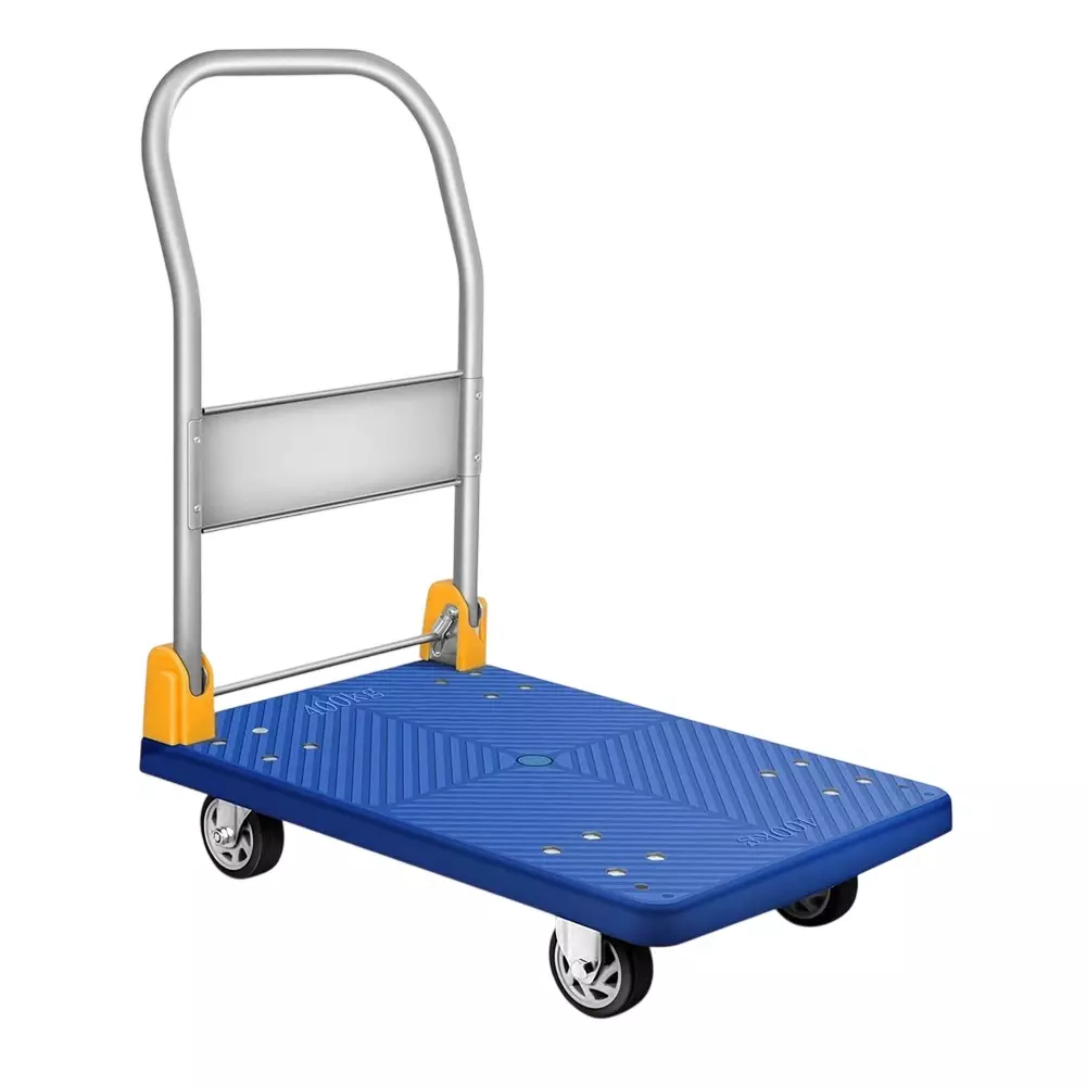 Gobbler Portable Platform Trolley Cart 200 Kg Load Capacity with 4 Durable & Sturdy Wheels, GB-TR200