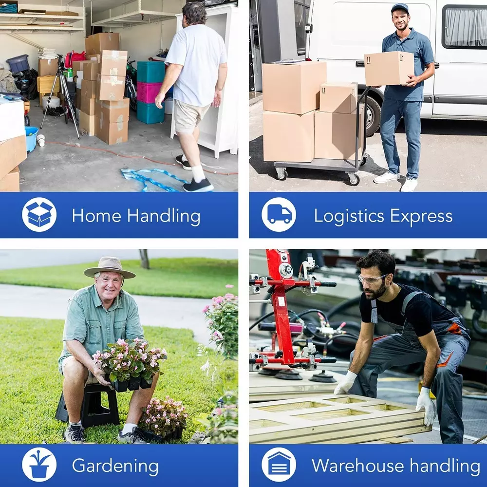 Gobbler Portable Platform Trolley Cart 200 Kg Load Capacity with 4 Durable & Sturdy Wheels, GB-TR200