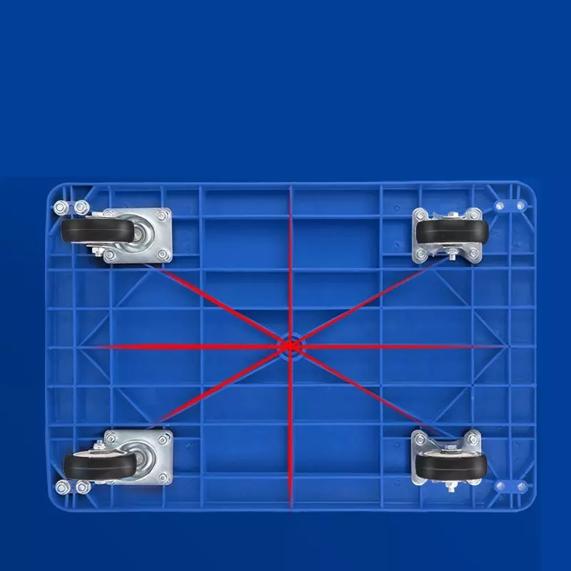 DELI Flat Cart Trolley 47x71 cm, 150 Kg Load Capacity, DL6111