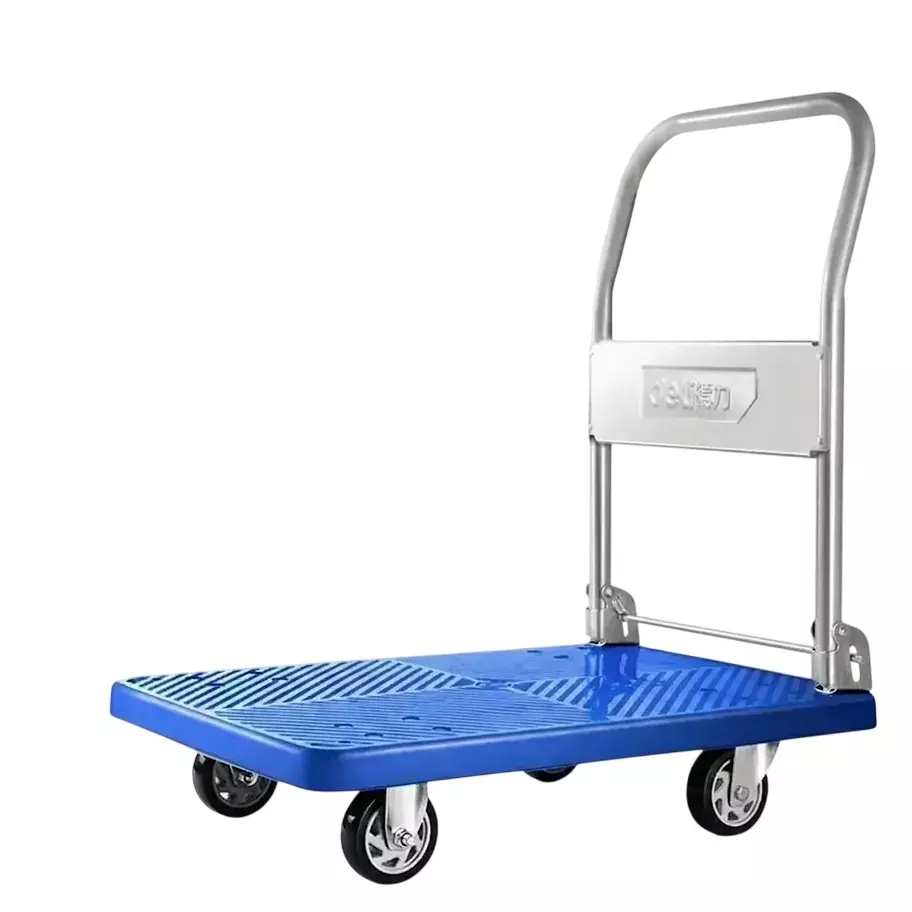 DELI Flat Cart Trolley 47x71 cm, 150 Kg Load Capacity, DL6111