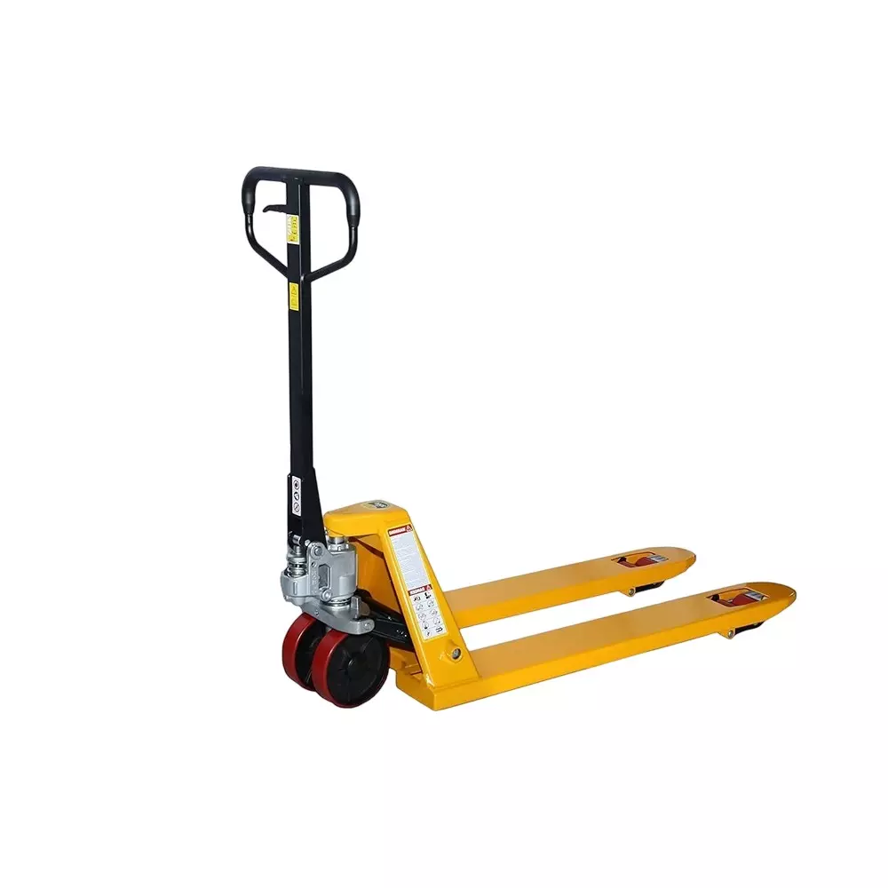 Excmach Pallet Truck 5 Ton (5000 Kg) Load Capacity 1800X685 mm Stainless Steel Hand Operated for Material Handling