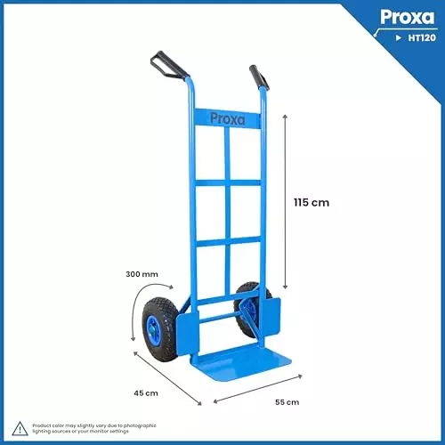 Proxa Hand Truck 120 Kg Capacity Polypropylene Pneumatic with Plastic Rim, PXA-HT120