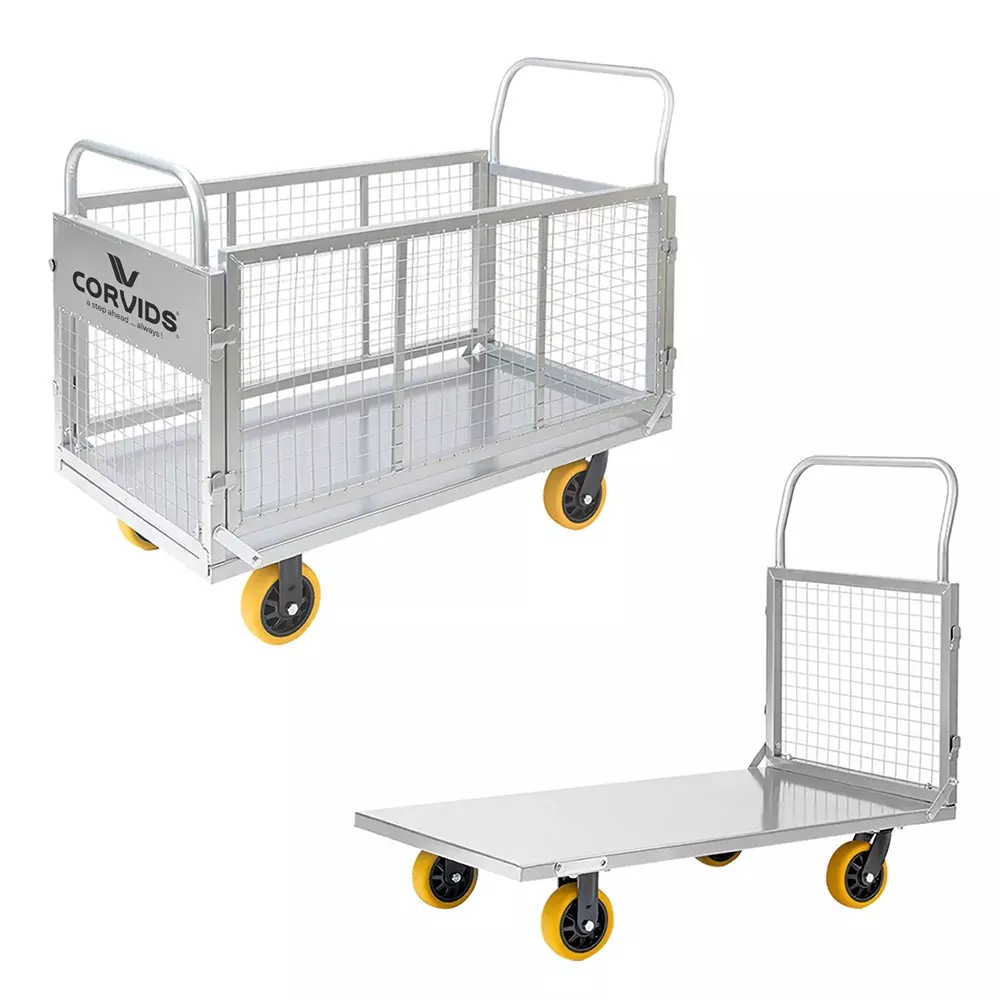 Corvids Cage Platform Trolley 6 inch (152.4 mm) Caster Wheel Diameter and 200 Kg Load Capacity