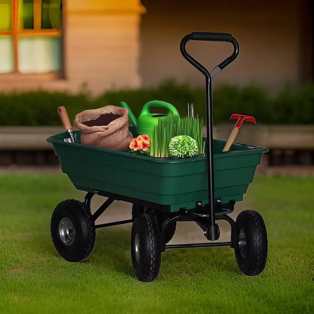 bigapple-dump-cart-trolley-plastic-250-kg-load-capacity-250-mm-10-inch-wheel-size-green