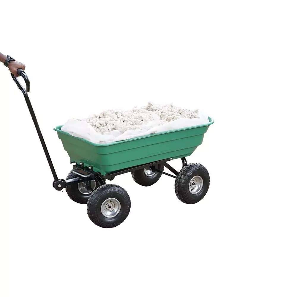 bigapple-dump-cart-trolley-plastic-250-kg-load-capacity-250-mm-10-inch-wheel-size-green