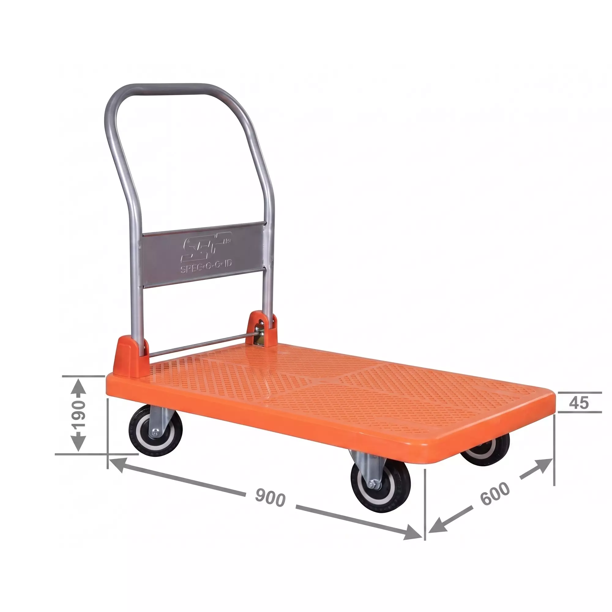 srp-1-layer-plastic-platform-trolley-400-kg-capacity-stainless-steel-handle-900x600-mm-platform-size-pt-400-1l-ss