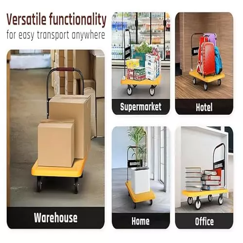 malfah-enterprises-foldable-platform-trolley-with-swivel-wheels-5-wheels-300-kg-load-capacity-alloy-steel-yellow-black-for-industrial-use