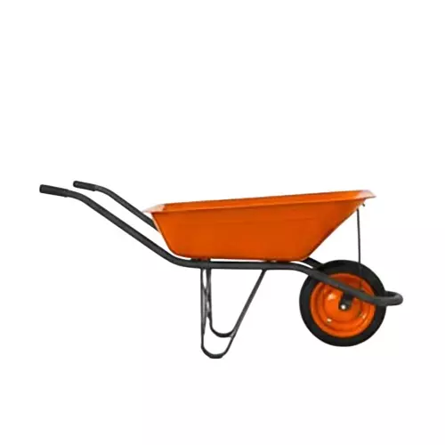 Agrolift Hand Trolley Single Tyre Wheelbarrow with Bearing 170 Kg Load Capacity 75 L Water Capacity for Industrial Use, SHT-SH