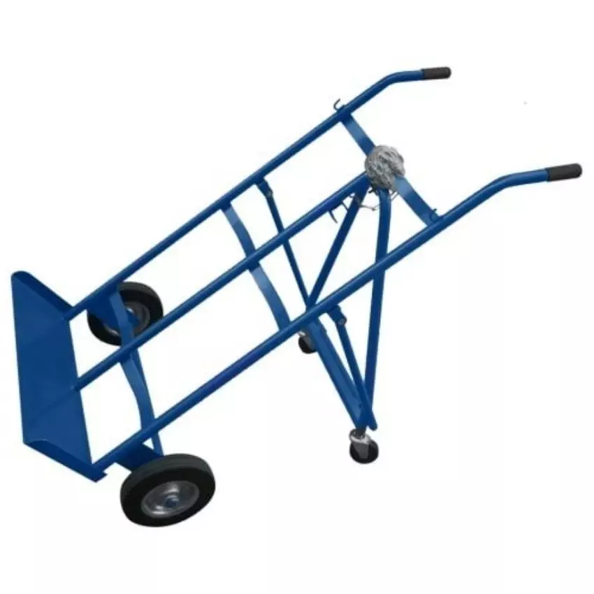 Excmach Double Cylinder Trolley Stainless Steel Hand Operated for Material Handling