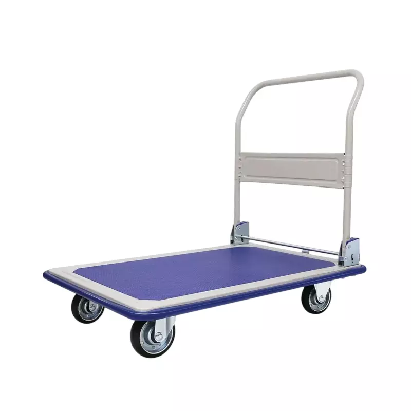 GENERIC Foldable Metal Platform Trolley 75 x 50 x 86 cm Blue 200 Kg Load Capacity, TI-PQ-22659