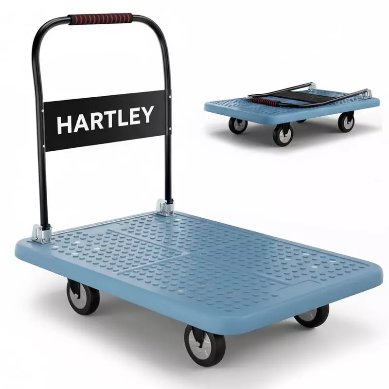 hartley-450kg-platform-trolley-360-rotating-tpr-wheels-915cm-x-585cm-heavy-duty-cushioned-grip-foldable-trolley-with-wheels-metal-beams-base-for-industrial-warehouse-office-home-use