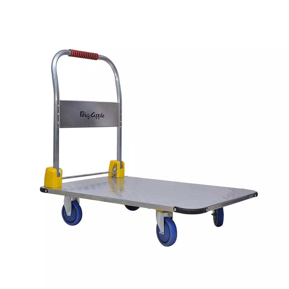 BIGAPPLE 300 Kg Capacity Iron Platform Trolley TRLSPH