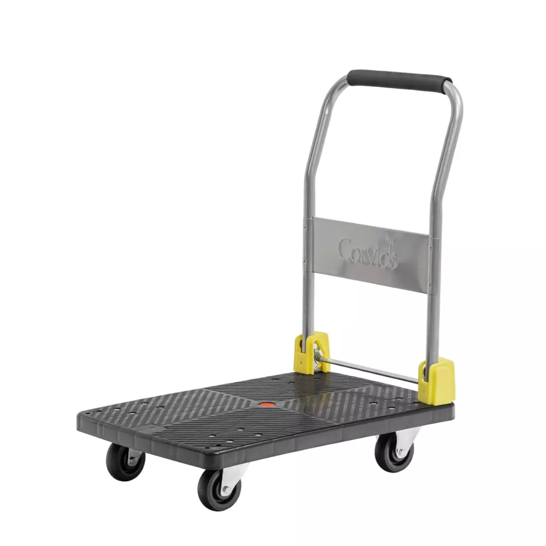Corvids 200 Kg Plastic Folding Platform Trolley with 360° Rotating Wheels CPT-PL200