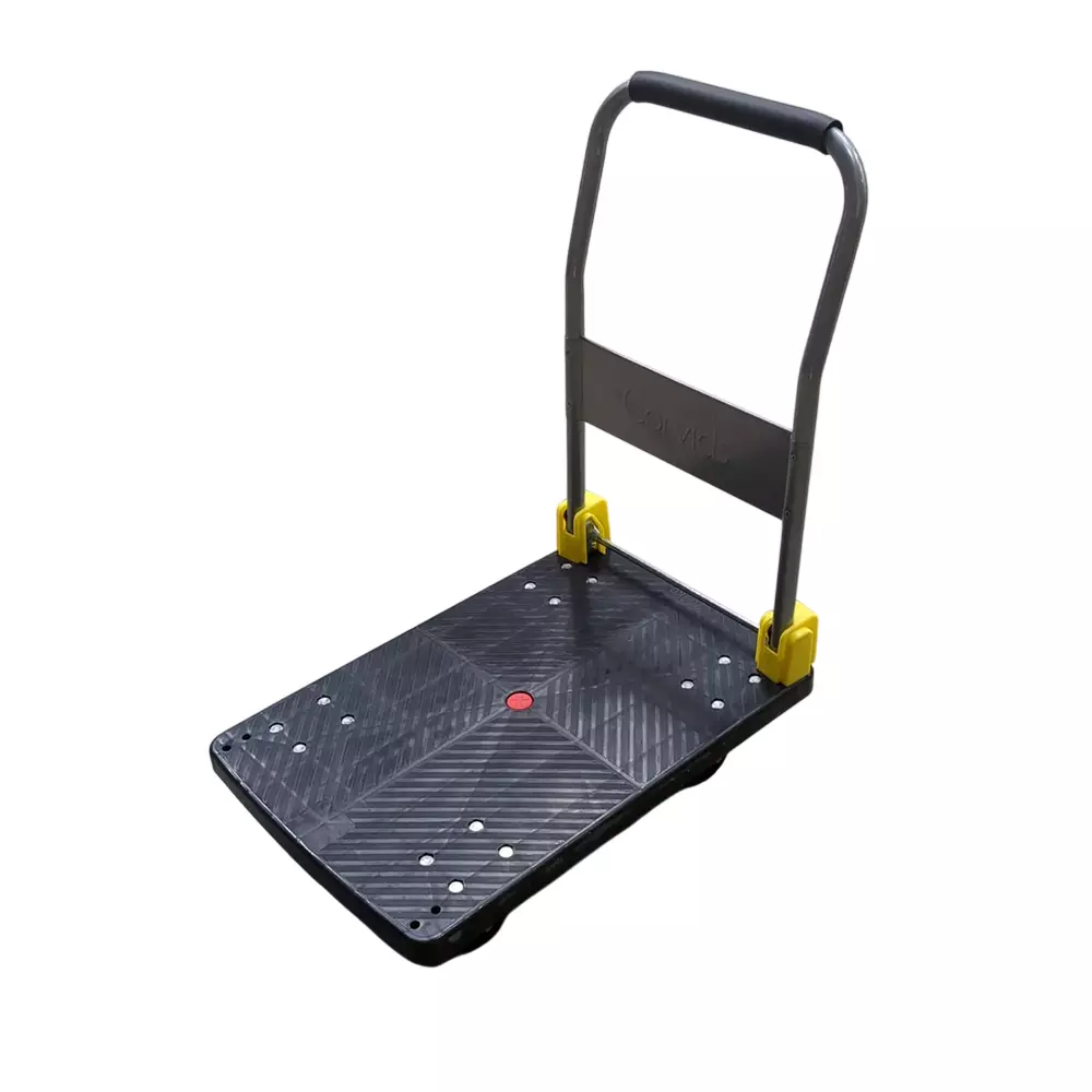 Corvids 200 Kg Plastic Folding Platform Trolley with 360° Rotating Wheels CPT-PL200