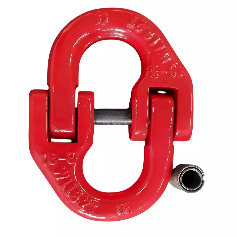 Finbeat Connecting Link Load Capacity 5.3 Ton (5300 Kg) 13 mm Mild Steel Red for Connect Two Chains