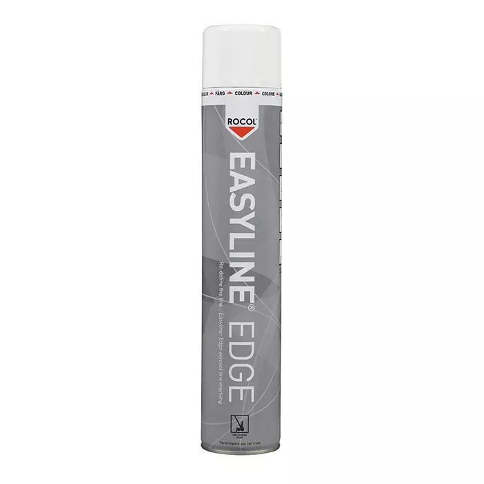 Rocol 1000/750 ml White Satin Line Marker Spray, 47000