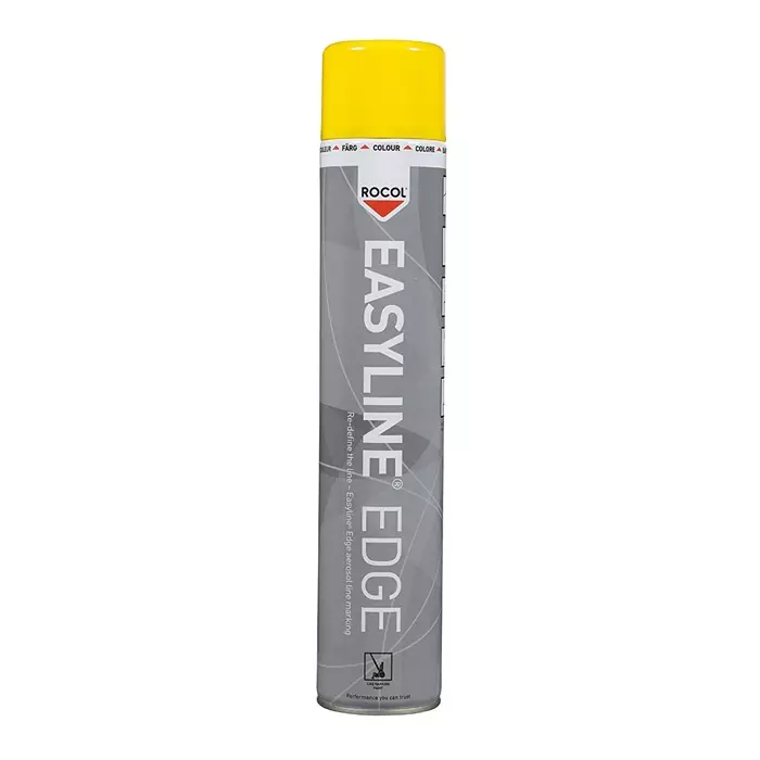 Rocol 1000/750 ml Yellow Satin Line Marker Spray, 47001