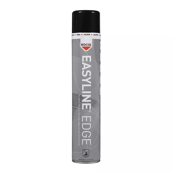 Rocol 1000/750 ml Black Satin Line Marker Spray, 47006