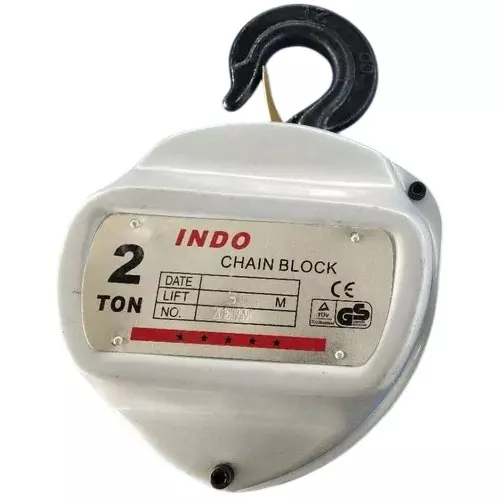 Indo Chain Pulley Block 2 Ton Lifting Capacity 3 m Lifting Height