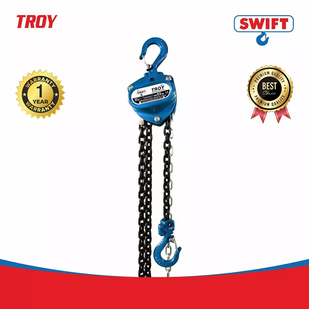 swift-troy-chain-pulley-block-500-kg-05-ton-lifting-capacity-1-no-of-fall-3-m-lifting-height