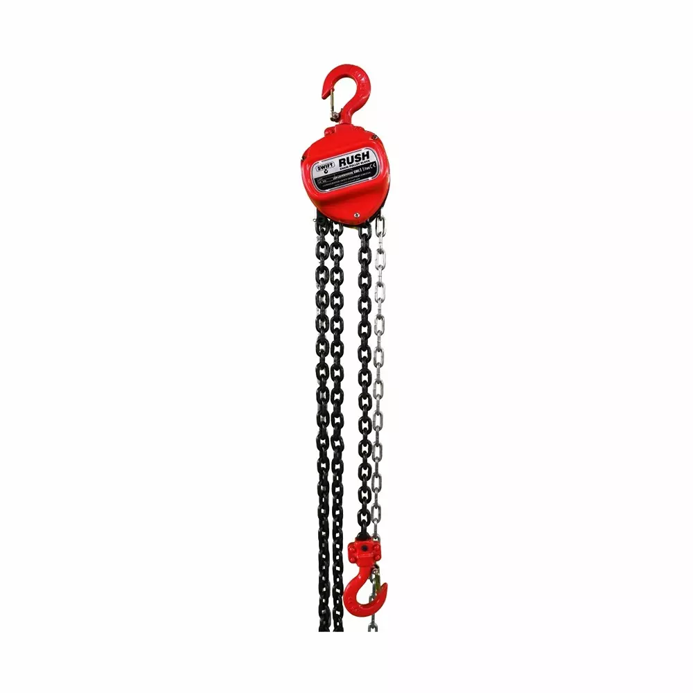 SWIFT Rush Chain Pulley Block 500 Kg (0.5 Ton) Lifting Capacity 1 No. of Fall 3 m Lifting Height