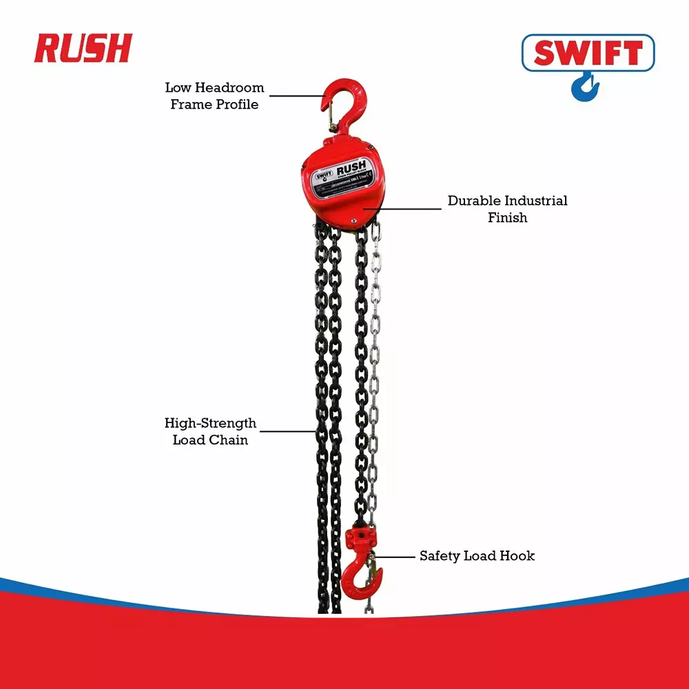 swift-rush-chain-pulley-block-500-kg-05-ton-lifting-capacity-1-no-of-fall-3-m-lifting-height