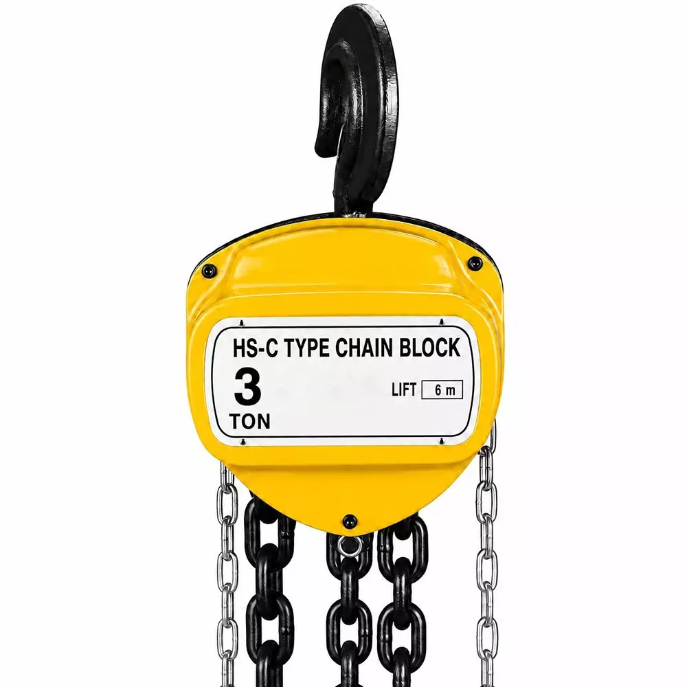 Nutronics Chain Pulley Block 3 Ton (3000 Kg) Load Capacity 6 m Lift Height and 6 mm Chain Diameter