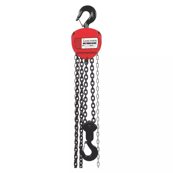 YURI Chain Pully Block (Fall x2) HSC Type 3 Tons Load Capacity and 6 m Lifting Height