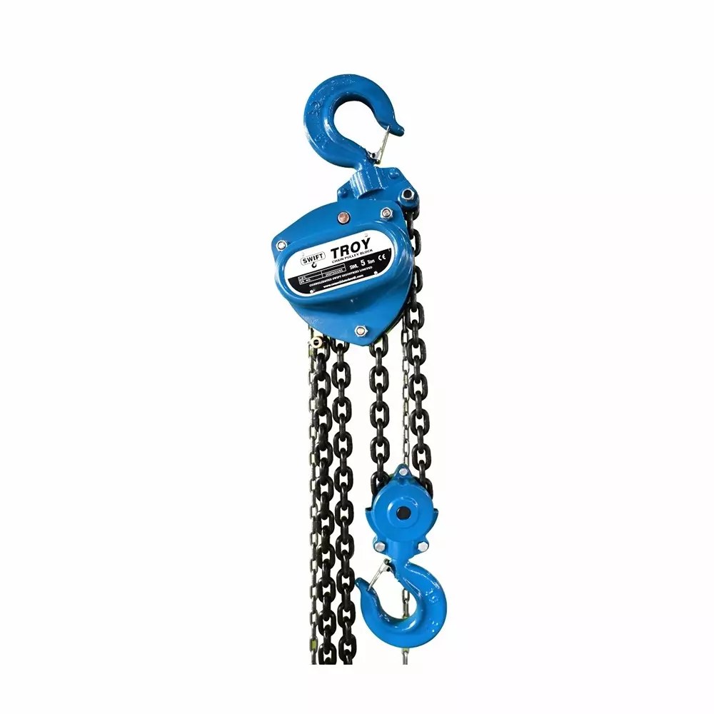 SWIFT Troy Chain Pulley Block 5000 Kg (5 Ton) Lifting Capacity 2 No. of Fall 3 m Lifting Height