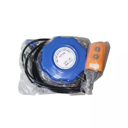 Fetter DHK Chain Hoist Alloy Steel 6 m 1 Ton (1000 Kg) Capacity Blue 6 mm Diameter for Indutrial Use