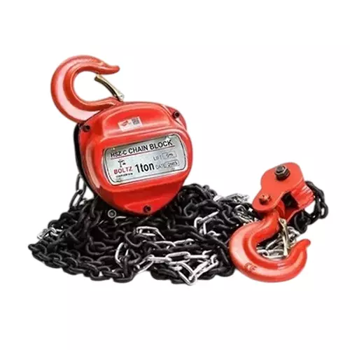 Boltz Corporation Single Fall Chain Diameter Pulley Block 1 Ton Lifting Capacity  6 m Standard Lift & 6 mm Load Chain Diameter