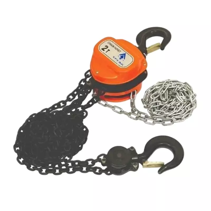 Spear 2 Ton Heavy Duty Chain Pulley Block Alloy Steel Body 3 m Lifting Height and 6 mm Chain Diameter, ICB-2