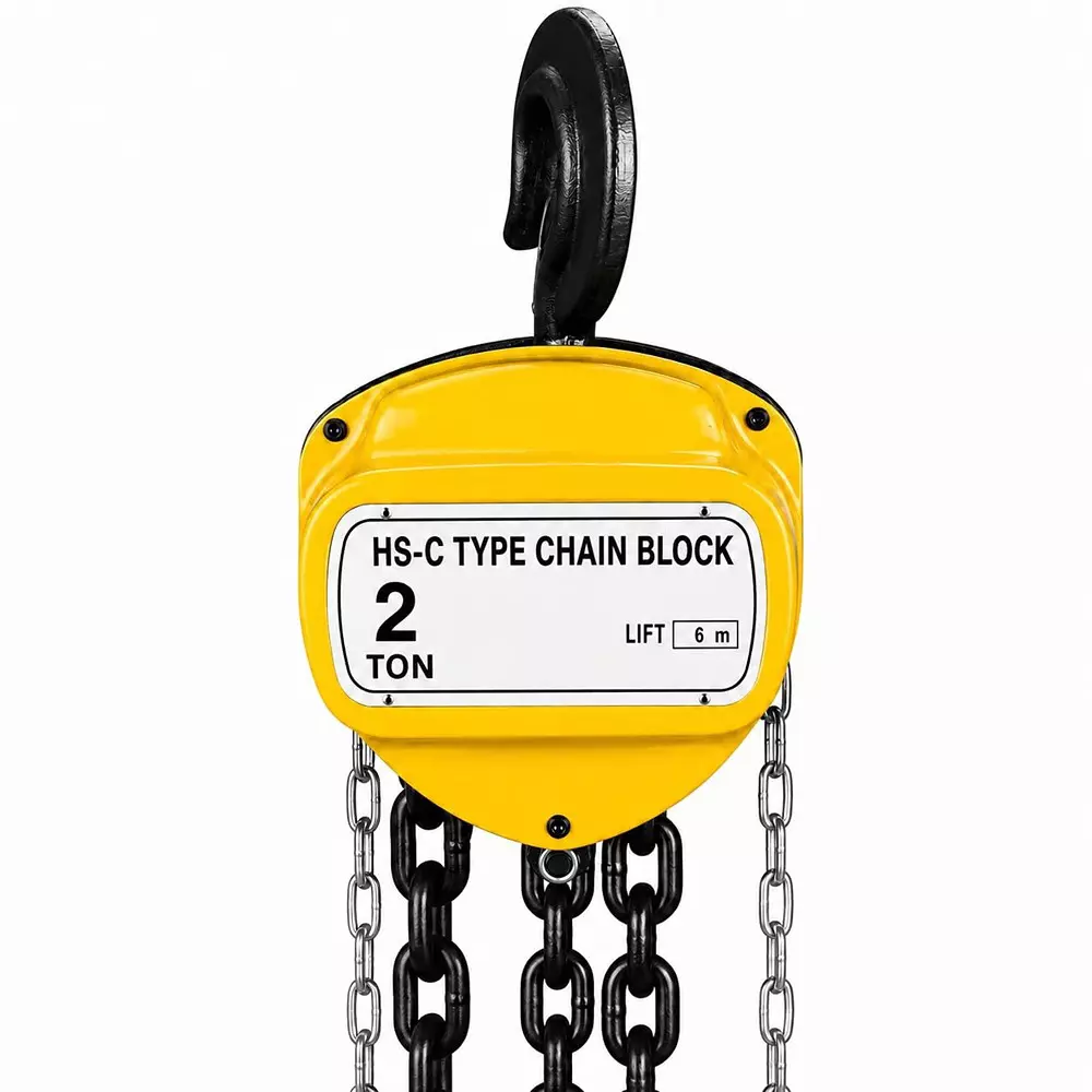 Nutronics Chain Pulley Block 2 Ton (2000 Kg) Load Capacity 6 m Lift Height and 6 mm Chain Diameter