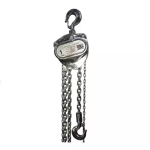 Crown Power Chain Pulley Block 1000 Kg (1 Ton) Load Capacity 3 m Lifting Height With 6 mm Load Chain