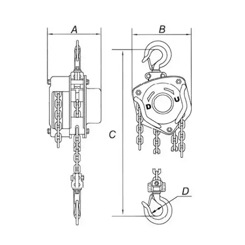 bilt-chain-pulley-block-5000-kg-5-ton-lifting-capacity-6-m-lifting-height-mild-steel-material