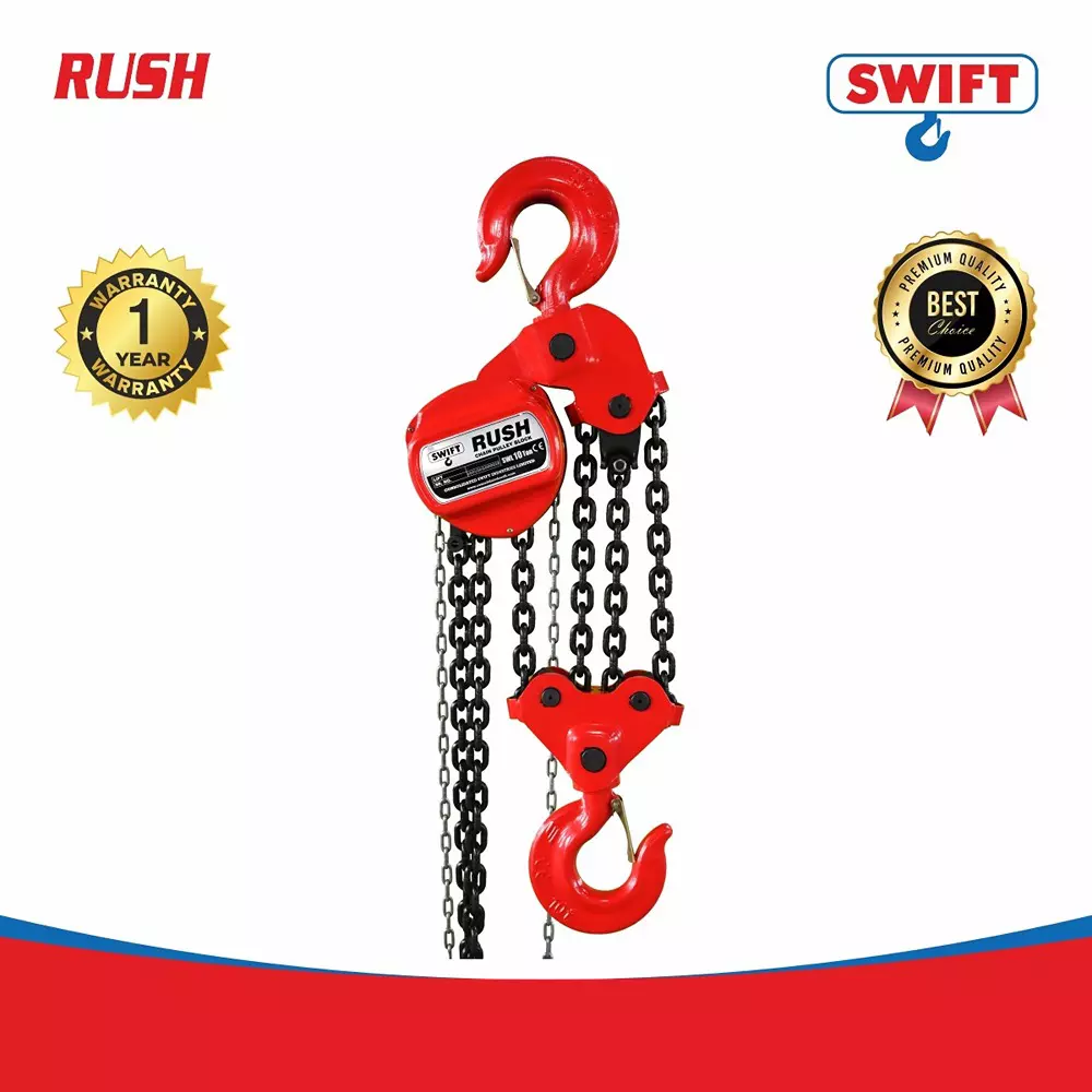 swift-rush-chain-pulley-block-10000-kg-10-ton-lifting-capacity-4-no-of-fall-3-m-lifting-height