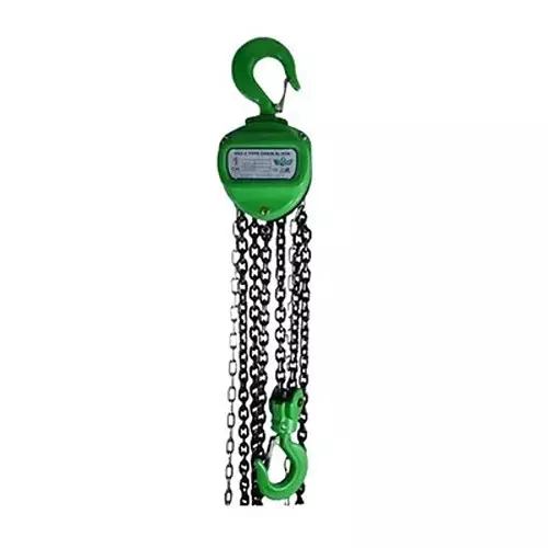 Turtle Chain Pulley Block Single Fall 1 Ton Lifting Capacity and 6 m Lifting Height