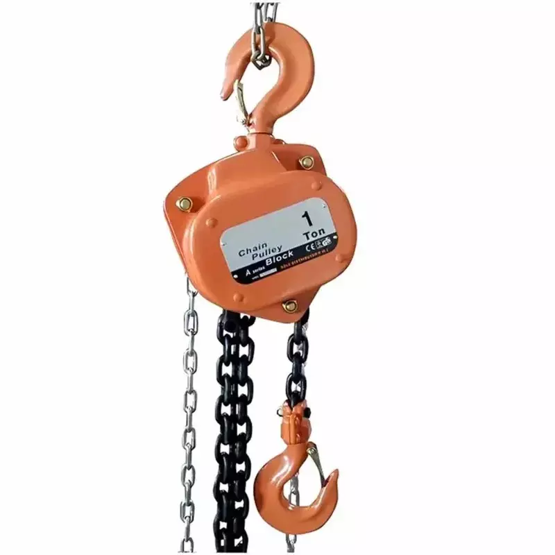 GENERIC Heavy Duty Chain Pulley Block Single Fall 3 m Lifting Height 1 Ton Capacity, SAC-CB-724-C1-R93(3 Meter)