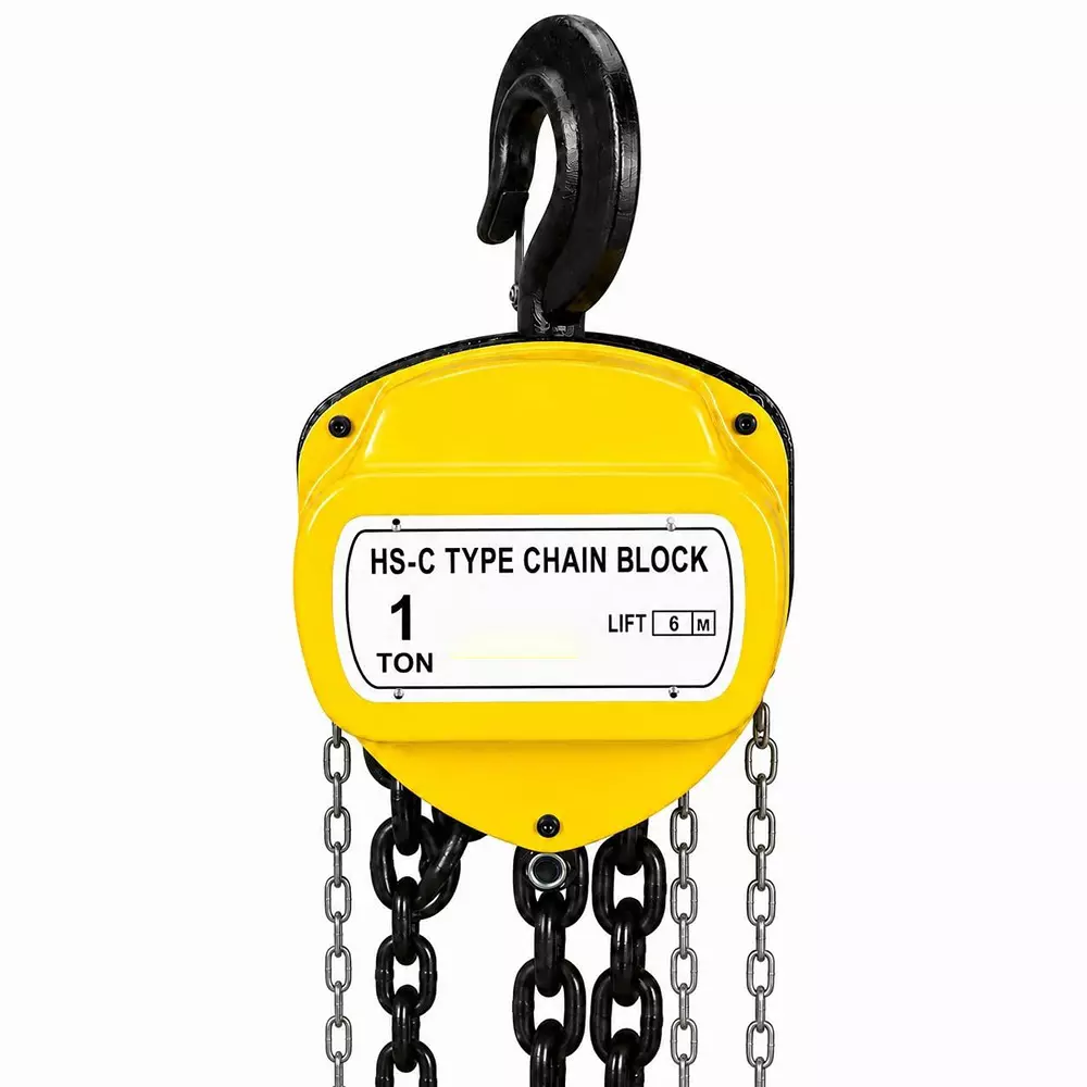 Nutronics Chain Pulley Block 1 Ton (1000 Kg) Load Capacity 6 m Lift Height and 6 mm Chain Diameter