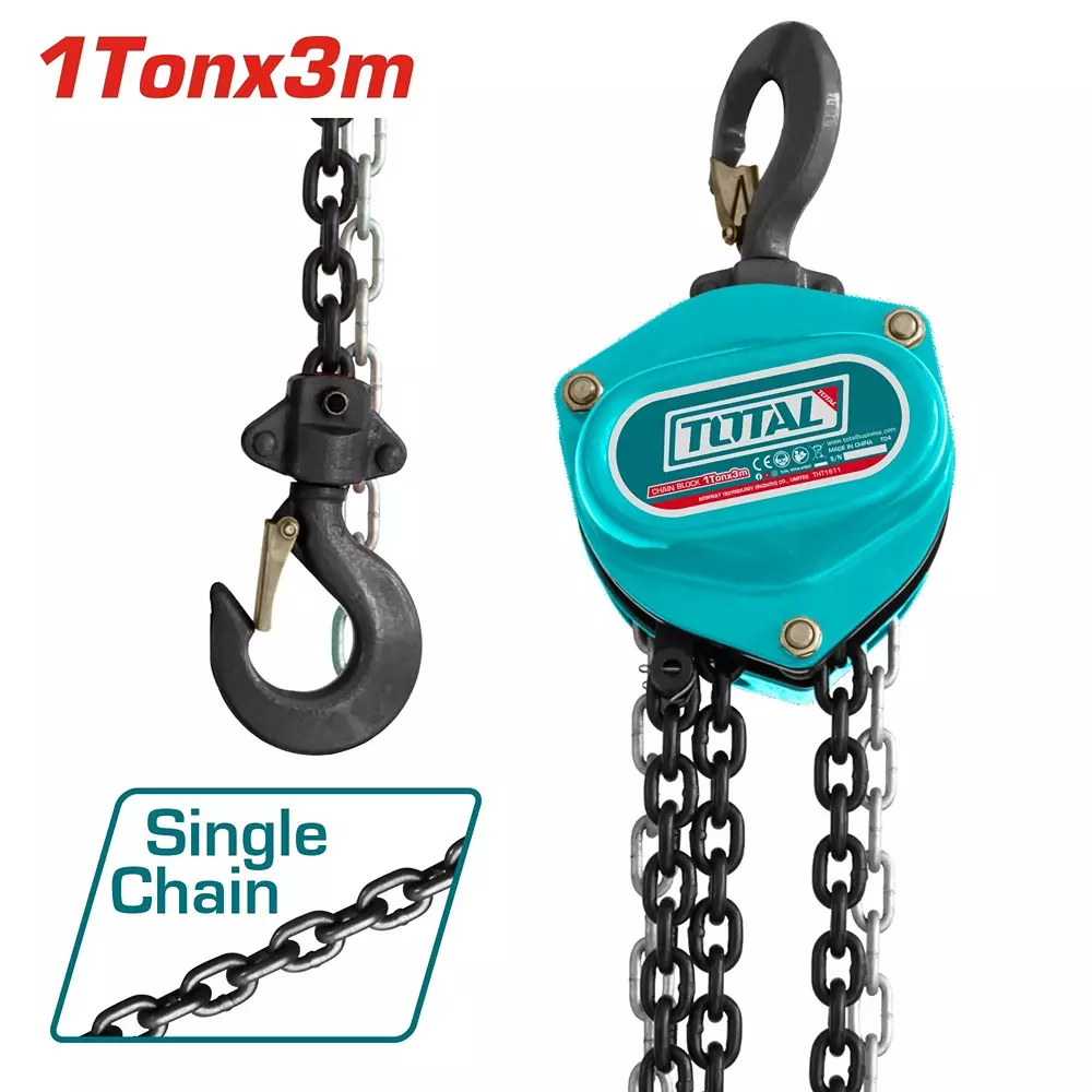 total-chain-block-heavy-duty-manual-hoist-with-load-chain-1-ton-capacity-3-m-lift-height-tcbk0201
