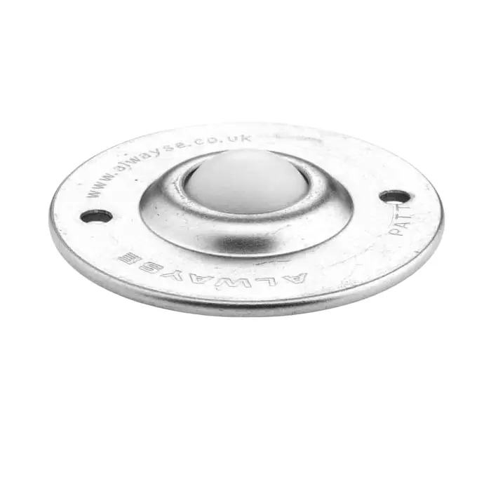 ALWAYSE Ball Transfer Unit with 25.4 mm diameter Zinc Plated Carbon Steel ball Nylon ball, 30251400