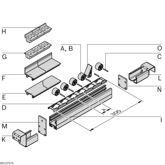 Bosch Rexroth Rail Holder Without Stop, 92 mm Length x 45 mm Width x 50 mm Height, 3842537661