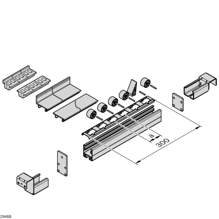 Bosch Rexroth Round Conveyor Roller Arbor 32 mm Dia. x 32 mm L, 20 mm Overall Length, 3842532752