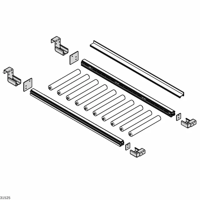 Bosch Rexroth Rail Holder Without Stop, 92 mm Length x 49.8 mm Width x 50 mm Height, 3842537665
