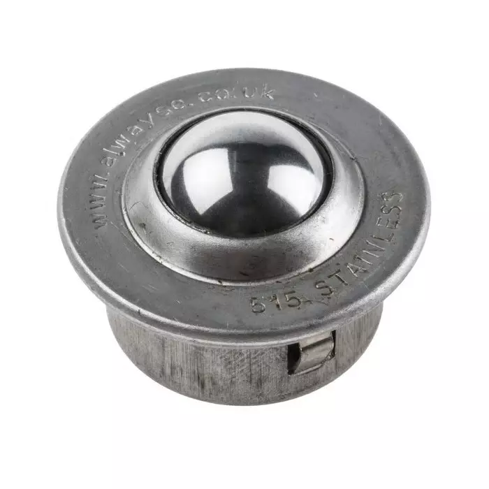 ALWAYSE Ball Transfer Unit with 15.8 mm diameter Stainless Steel ball, 515-2-15
