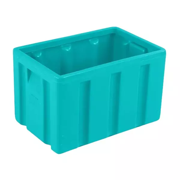 Swift Roto Plastic Crate Container 50 L Storage Capacity Cyan Rectangular Shape for Storage Usage, PC-50