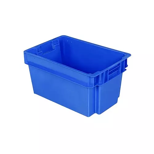 SUPREME NESTABLE Series Crates Complete Closed 600x400x325 mm Plastic Blue, SCL 604032
