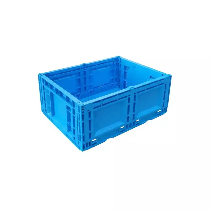 Fold C Foldable Crate Plastic Non-Perforated 400x300x165 mm 19.8 L Capacity, Blue