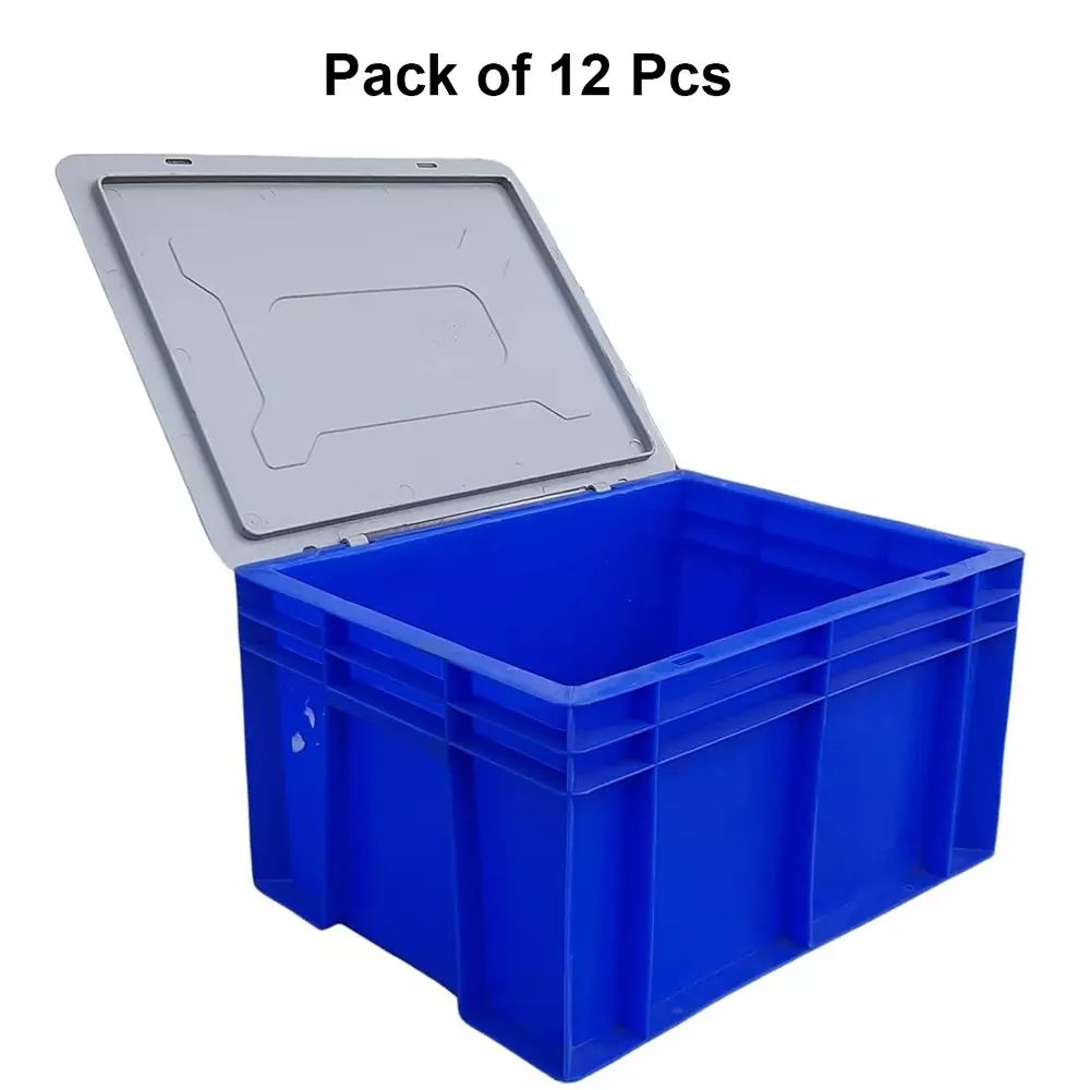 singhal-plastic-storage-crate-40x30x22-cm-rectangular-shape-blue-with-grey-lid-siplcwl_403022_p12-pack-of-12-pcs